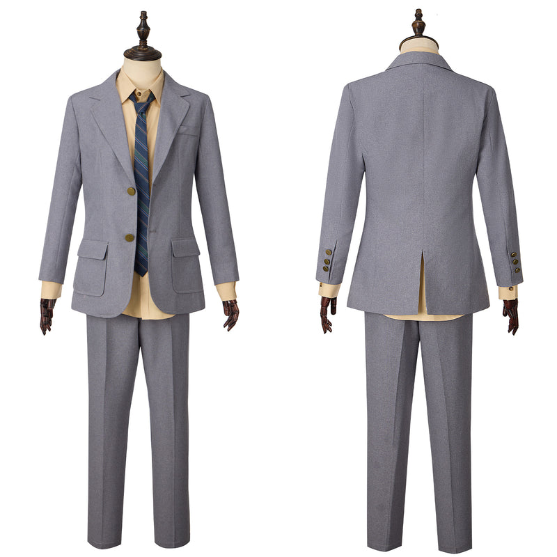 2024 Arthur Fleck Movie Grey Uniform Tie Full Set Cosplay Costume