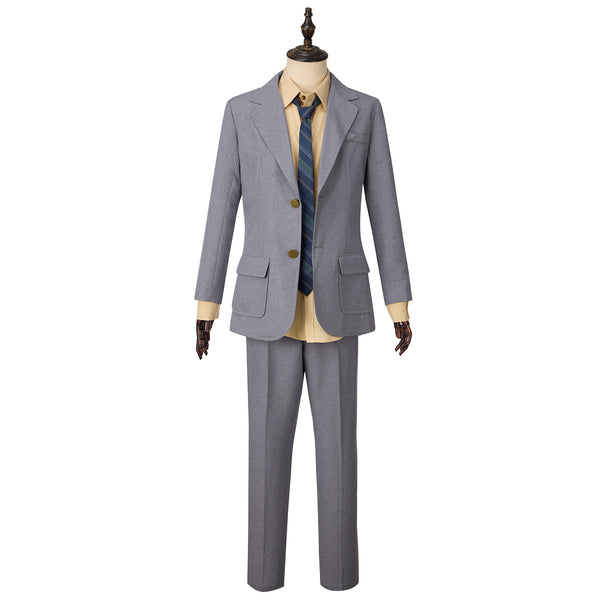 2024 Arthur Fleck Movie Grey Uniform Tie Full Set Cosplay Costume