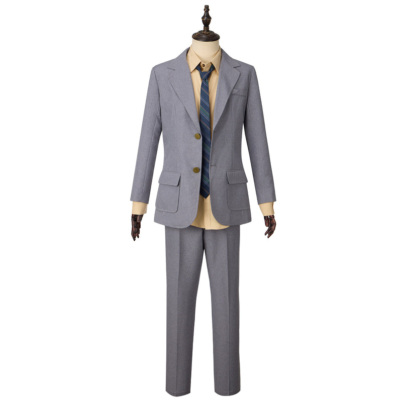 2024 Arthur Fleck Movie Grey Uniform Tie Full Set Cosplay Costume