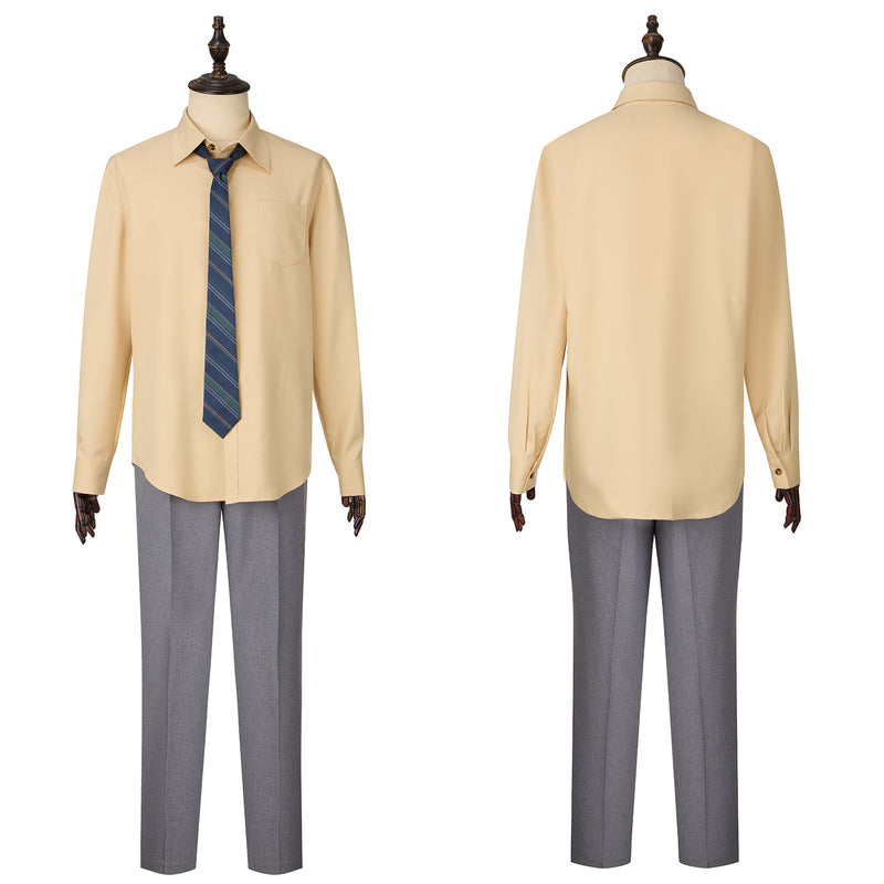 2024 Arthur Fleck Movie Grey Uniform Tie Full Set Cosplay Costume