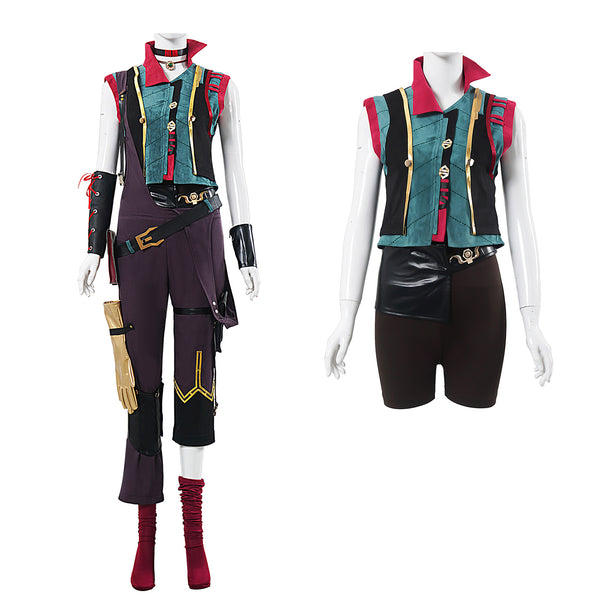 2 Version Arcane:League of Legends LOL Powder Cosplay Costume