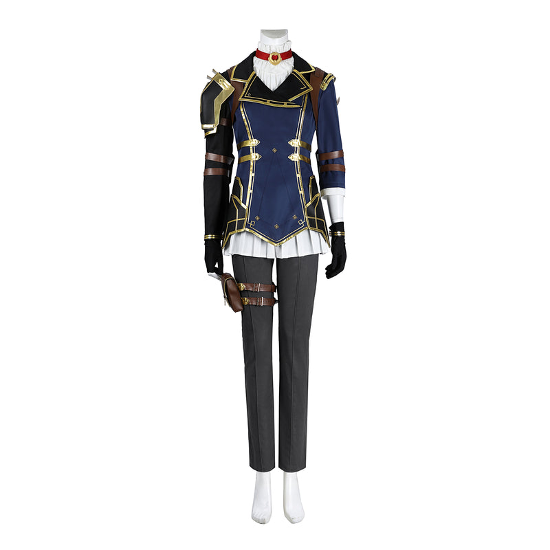 Game Arcane LOL Caitlyn Kiramman Cosplay Costume Girls Uniform