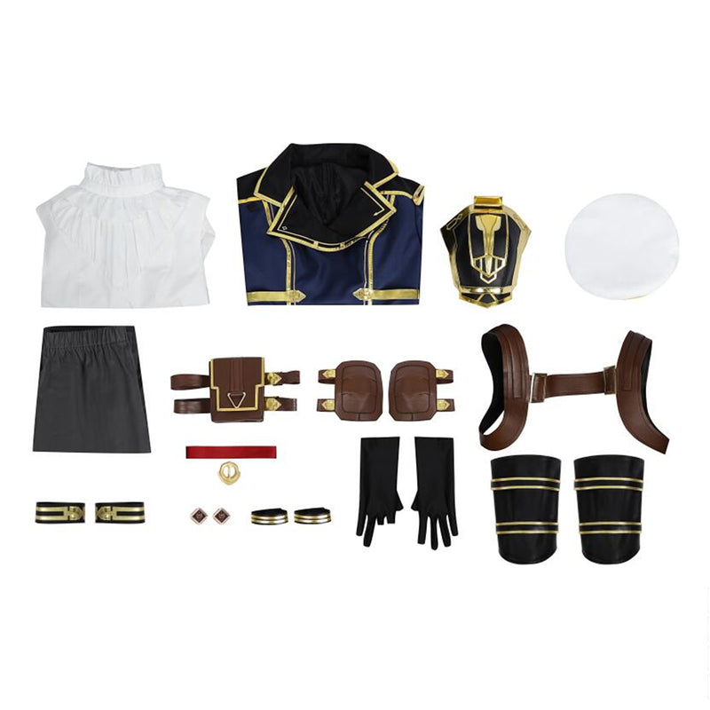 Game Arcane LOL Caitlyn Kiramman Cosplay Costume Girls Uniform