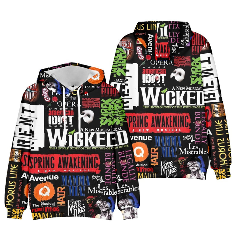 6 Kinds Adult Kids Wicked Cosplay Costume Long Sleeve Hoodie Coat