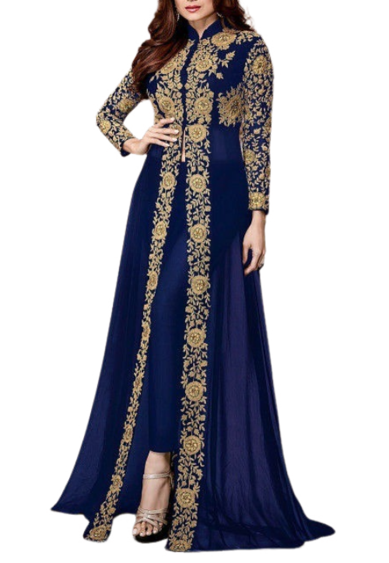 Abaya Dress Muslim Dubai Sadui Moroccan Kaftan Embroidered Gown