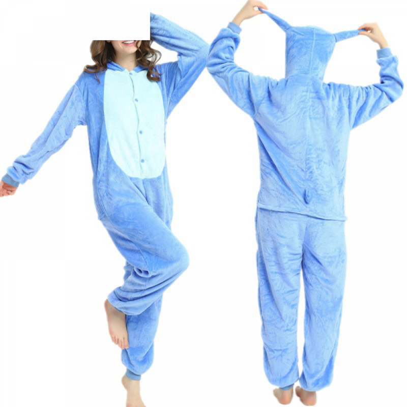 Adult Animal Cosplay Panda Pajamas Flannel Plush Sleepwear Homewear