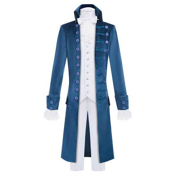 Hamilton Musical Alexandar Hamilton Cosplay Costume Dark Blue Uniform for Concert