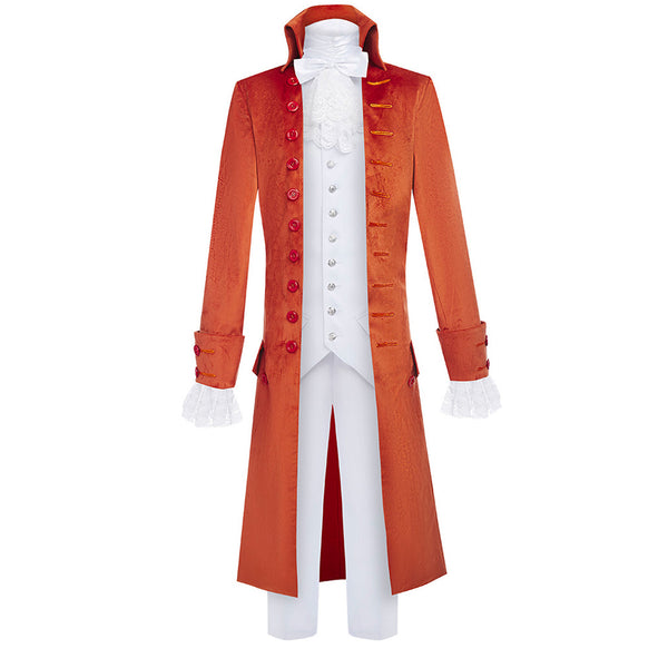 Hamilton Musical Alexandar Cosplay Costume Orange Uniform Medieval Outfit