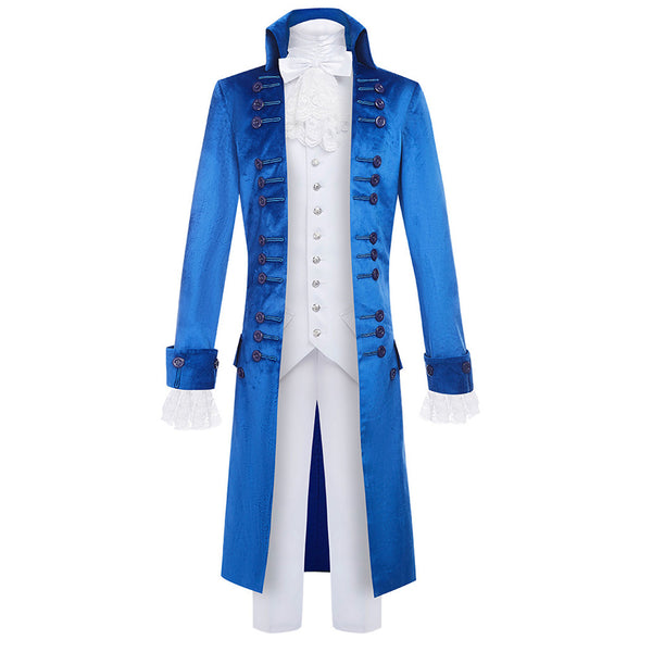 Hamilton Musical Alexandar Hamilton Cosplay Costume Blue Uniform for Concert