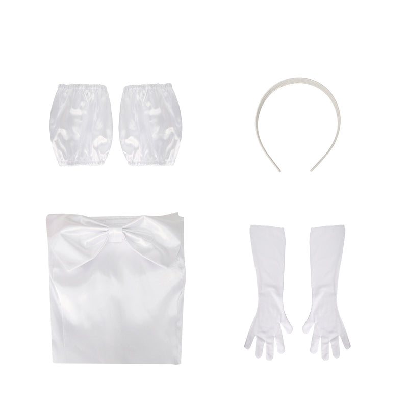 Game Alien Stage Sua Cosplay Costume White Strapless Dress