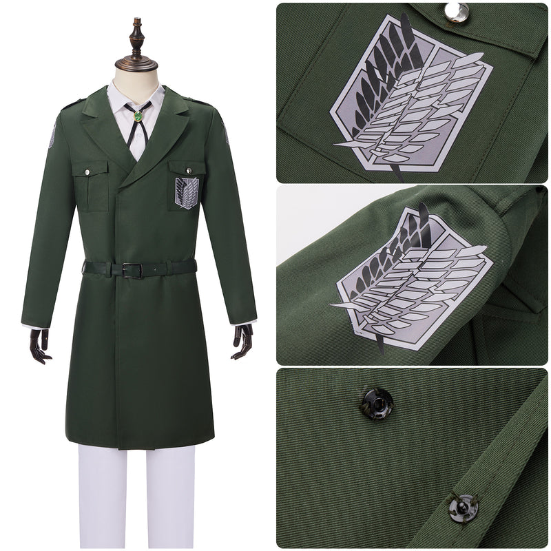 AwwwCos Anime Attack On Titan Armin Arlert Connie Springer Jean Kirstein Cosplay Costume Jacket Coat Shirt Pants Halloween Suit Uniform for Men Boys