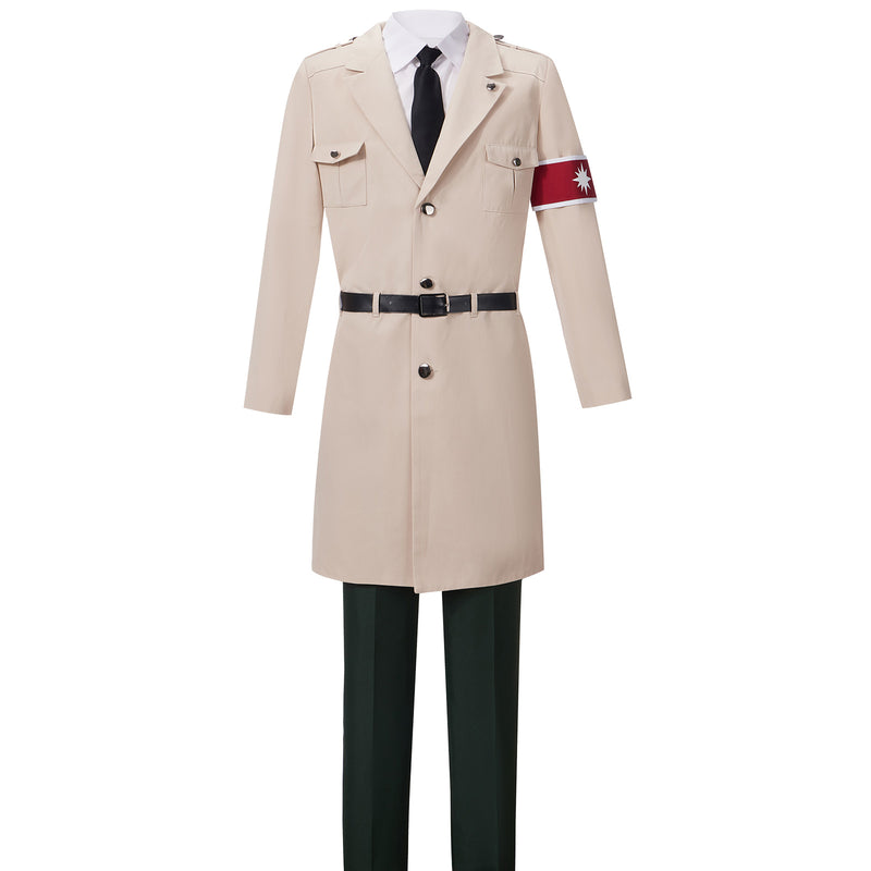 AwwwCos Anime Attack on Titan Season 4 Marley Military Uniform Reiner Braun Cosplay