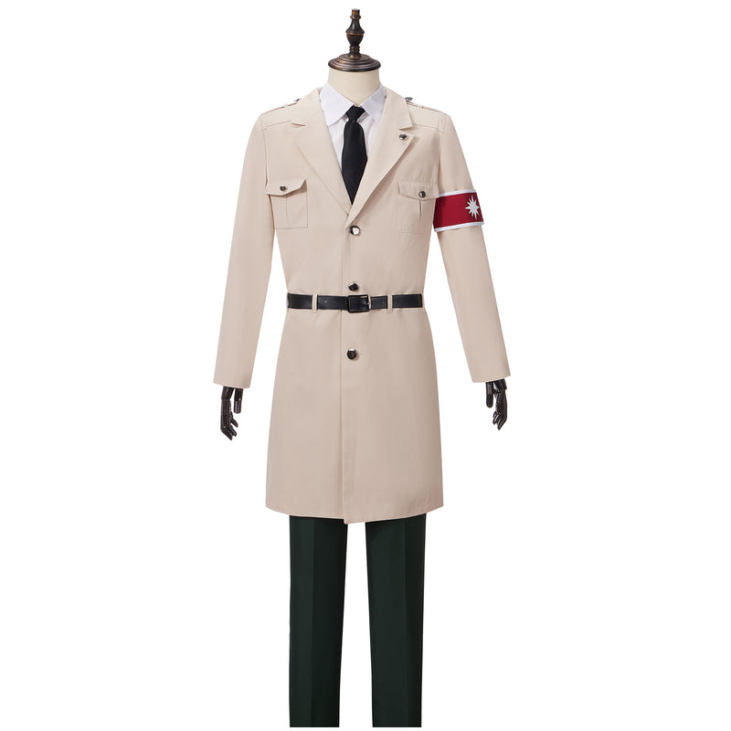 AwwwCos Anime Attack on Titan Season 4 Marley Military Uniform Reiner Braun Cosplay