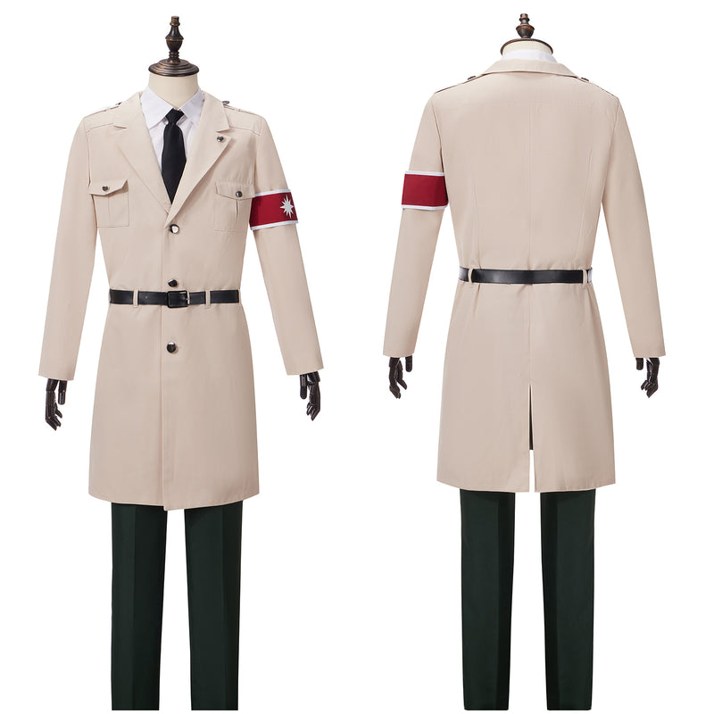 AwwwCos Anime Attack on Titan Season 4 Marley Military Uniform Reiner Braun Cosplay