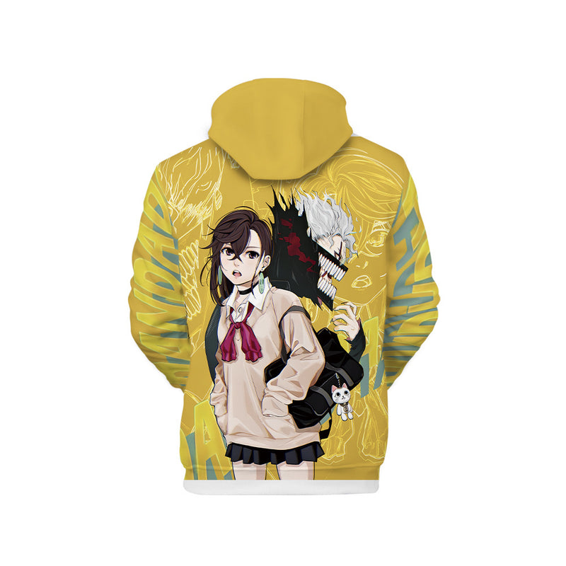 Anime Dandadan Okaran Ayase Cosplay 3D Hoodies Fashion Hooded Jacket