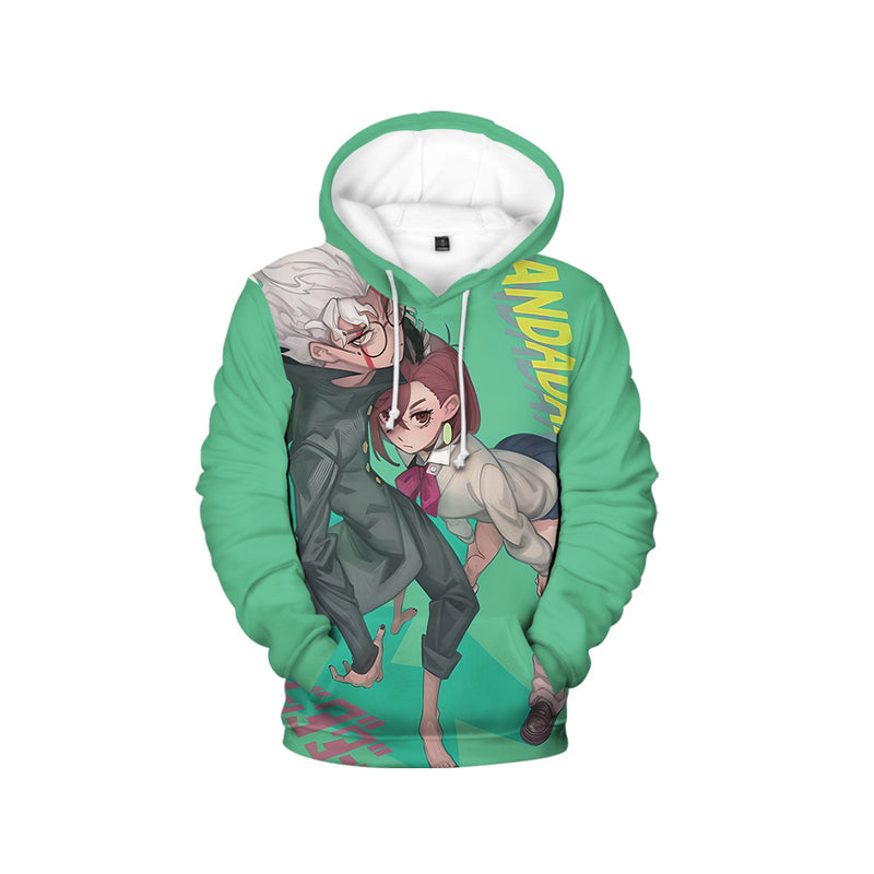 Anime Dandadan Okaran Ayase Cosplay 3D Hoodies Fashion Hooded Jacket