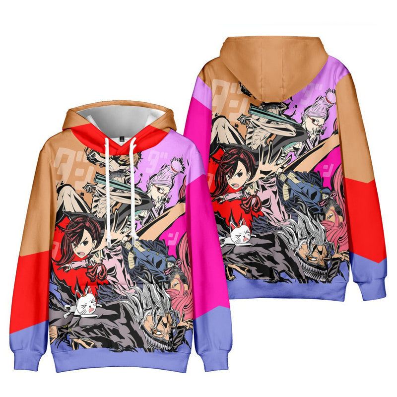 Anime Dandadan Okaran Ayase Fashion 3D Hoodie Cosplay Hooded Coat