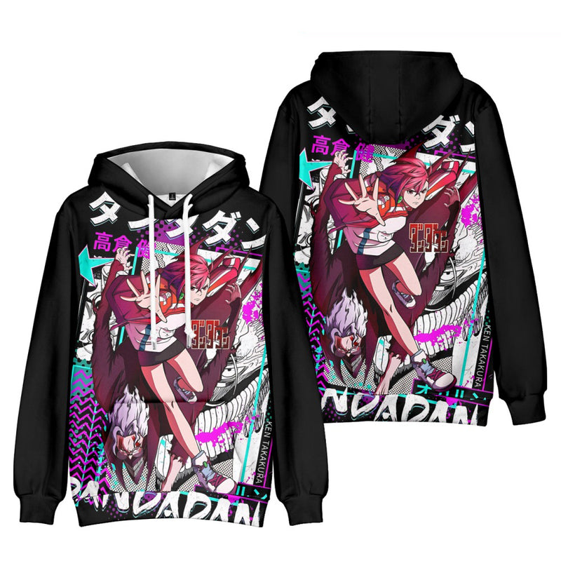 Anime Dandadan Okaran Ayase Fashion 3D Hoodie Cosplay Hooded Coat