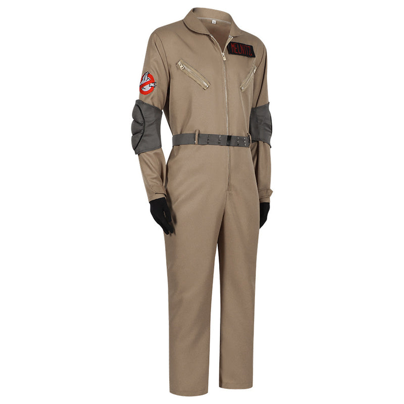 Anime Ghostbusters Cosplay Costume Brown Jumpsuit Set