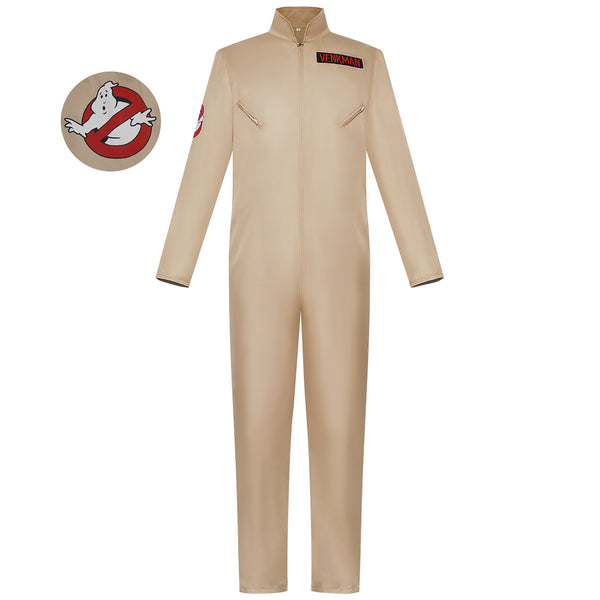 Anime Ghostbusters Cosplay Costume Lightweight Brown Jumpsuit