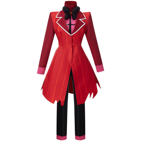 AwwwCos Anime Hazbin Hotel Alastor Cosplay Costume Suit Jacket Coat Shirt Pants Halloween Outfit Uniform Clothes Gloves