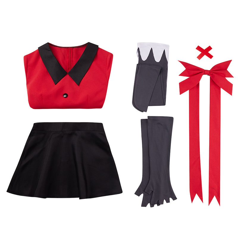 AwwwCos Anime Hazbin Hotel Vaggie Cosplay Costume Suit Shirt Tops Skirt Halloween Outfit Uniform Clothes for Women Men