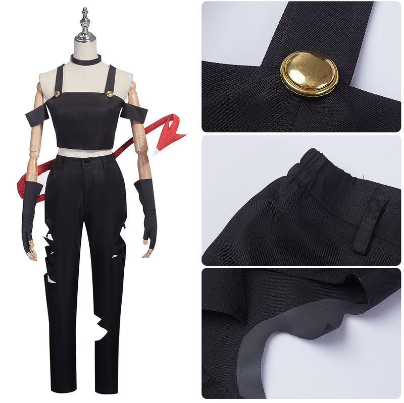 Anime Helluva Boss Helluva Cosplay Costume Tops Pants Suit with Tail Halloween Outfits Uniform