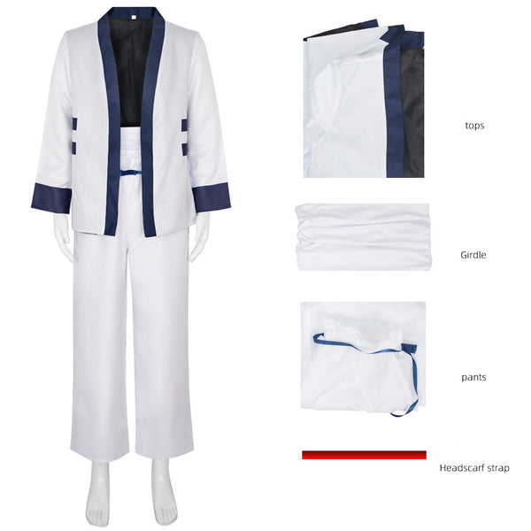 Anime Himura Kenshin Cosplay Costume Men Jacket pants