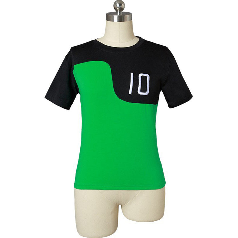 Anime Kids Adult Ben10 Ben Tennyson Cosplay Costume Green Suits