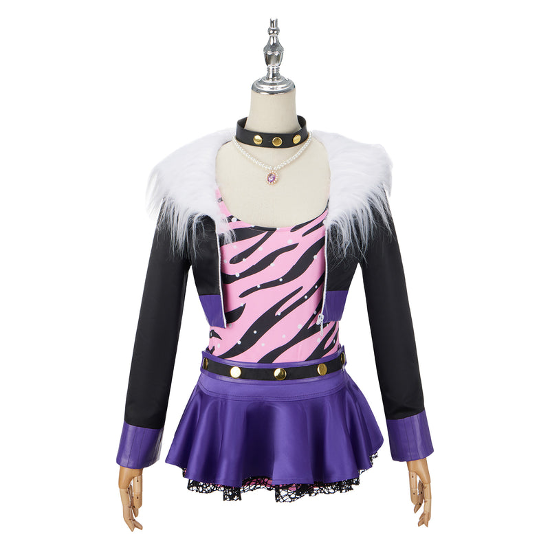 Anime Monster High Clawdeen Wolf Girl Cosplay Costume