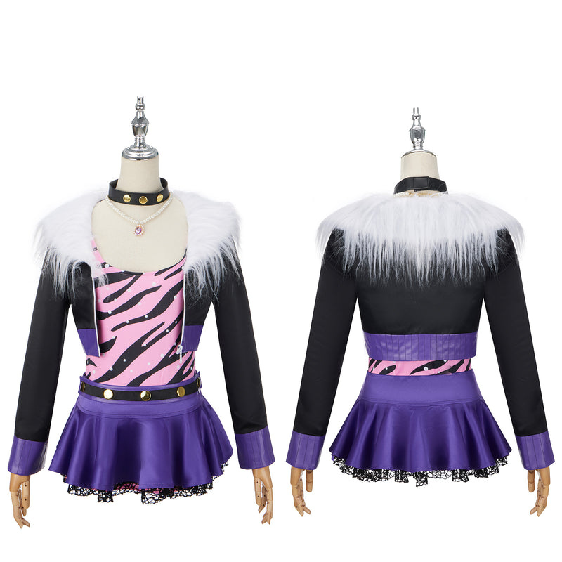 Anime Monster High Clawdeen Wolf Girl Cosplay Costume