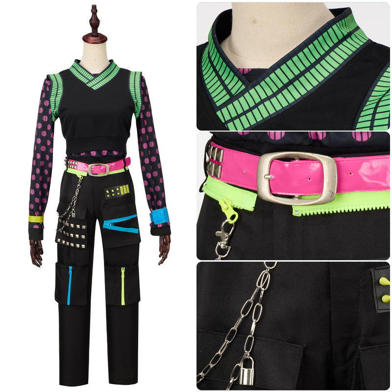 Anime Monster High Frankie Stein Women Stage Cosplay Costume