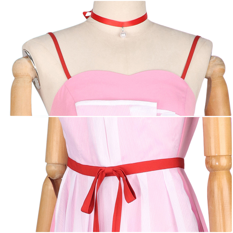 Anime Oshi no Ko Hoshino Rubii Cosplay Costume Women Pink Dress