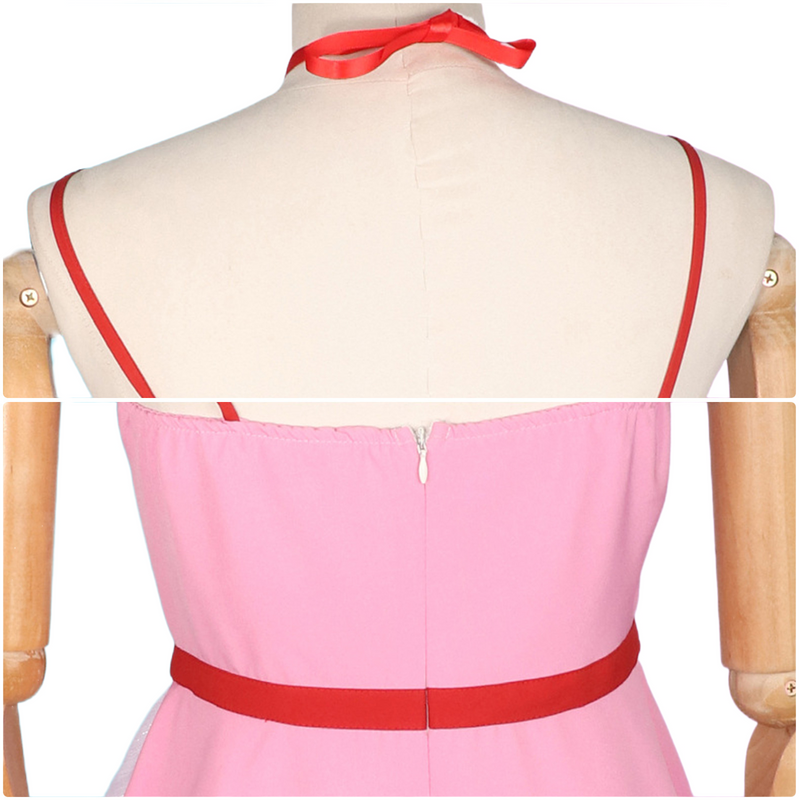 Anime Oshi no Ko Hoshino Rubii Cosplay Costume Women Pink Dress