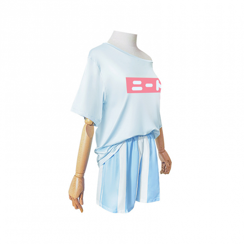 Anime Oyama Mihari Cosplay Costume Girls Blue Summer Daily Outfit