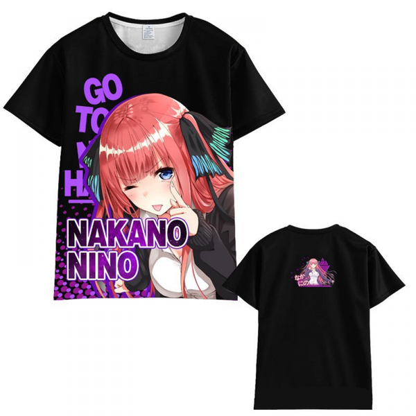 Anime Quintessential Manga Quintuplets Adult Kids Unisex T-Shirt