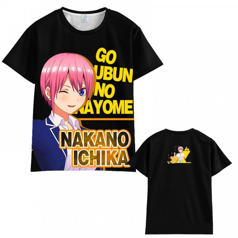 Anime Quintessential Manga Quintuplets Adult Kids Unisex T-Shirt