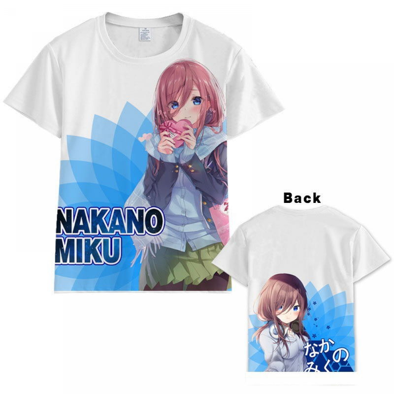 Anime Quintessential Manga Quintuplets Adult Kids Unisex T-Shirt