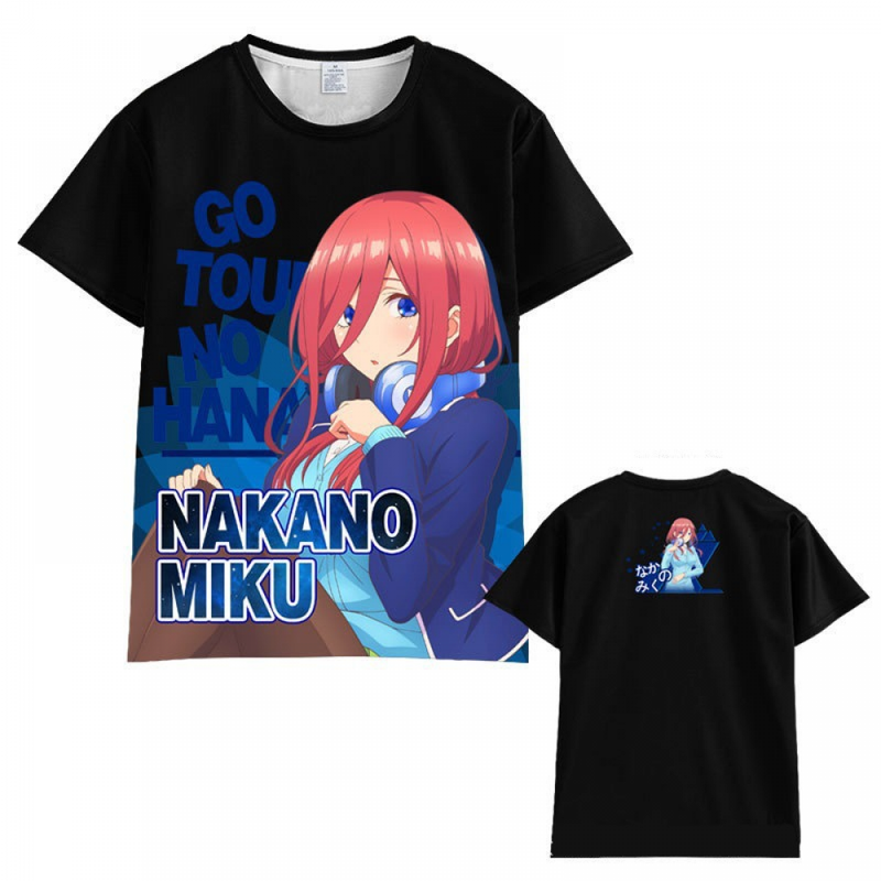 Anime Quintessential Manga Quintuplets Adult Kids Unisex T-Shirt