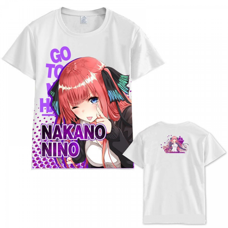 Anime Quintessential Manga Quintuplets Short Sleeve summer T-Shirt