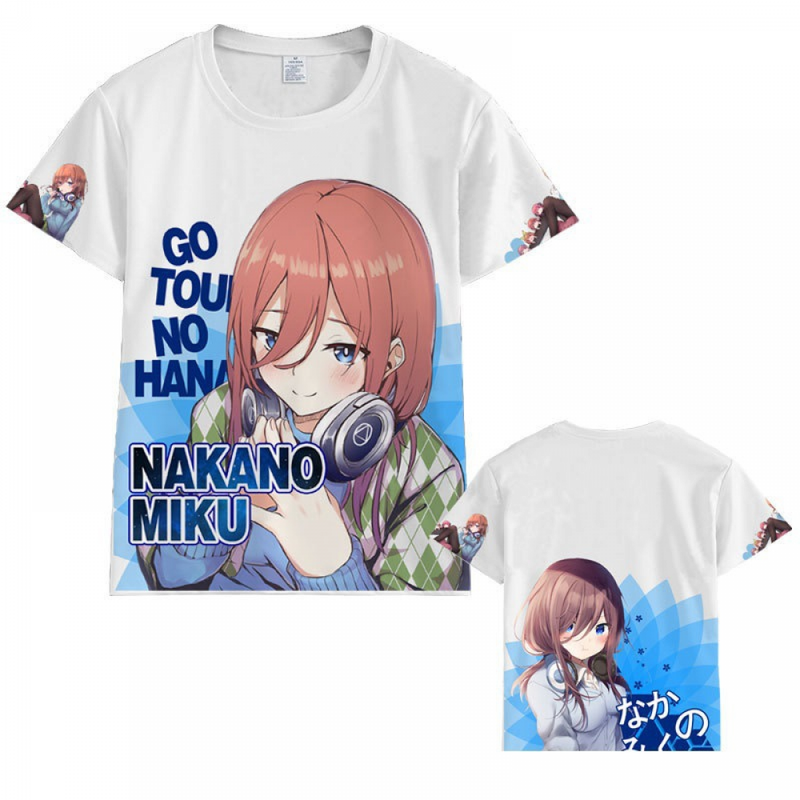 Anime Quintessential Manga Quintuplets Short Sleeve summer T-Shirt