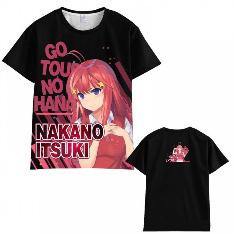 Anime Quintessential Manga Quintuplets Short Sleeve summer T-Shirt