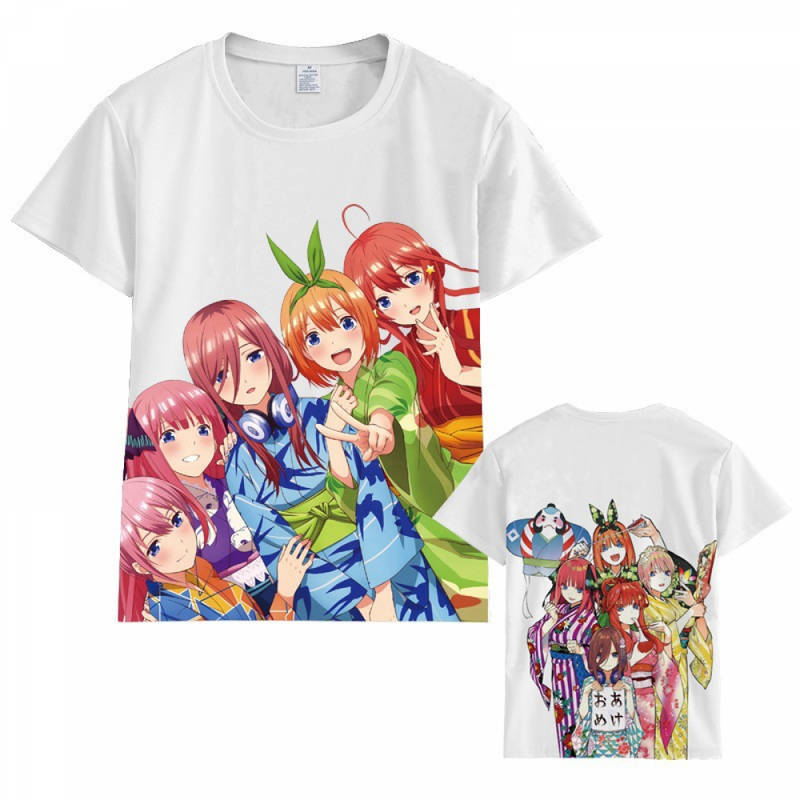 Anime Quintessential Manga Quintuplets Short Sleeve summer T-Shirt