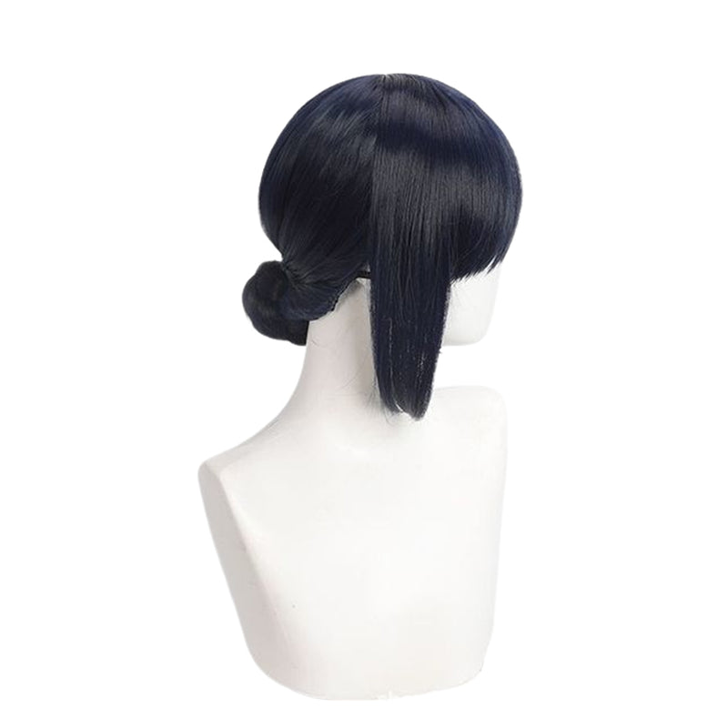 Anime Sakamoto Days Aoi Sakamoto Cosplay Wig Dark Blue Hair