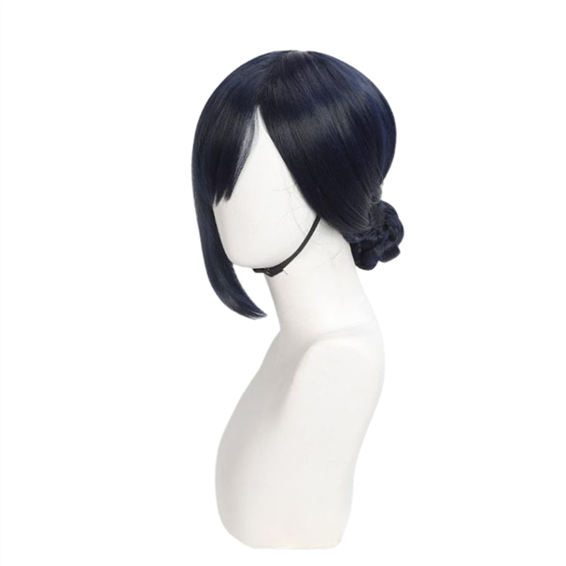 Anime Sakamoto Days Aoi Sakamoto Cosplay Wig Dark Blue Hair