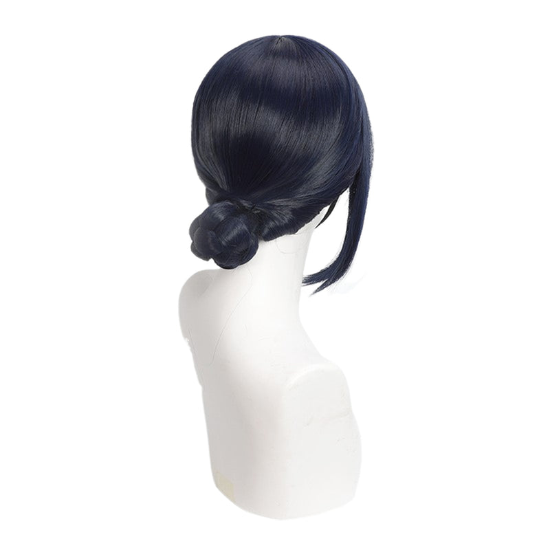 Anime Sakamoto Days Aoi Sakamoto Cosplay Wig Dark Blue Hair