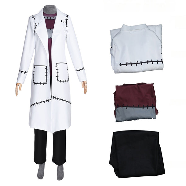 Anime Soul Eater Stein Cosplay Costume Men Trench Blouse Pants