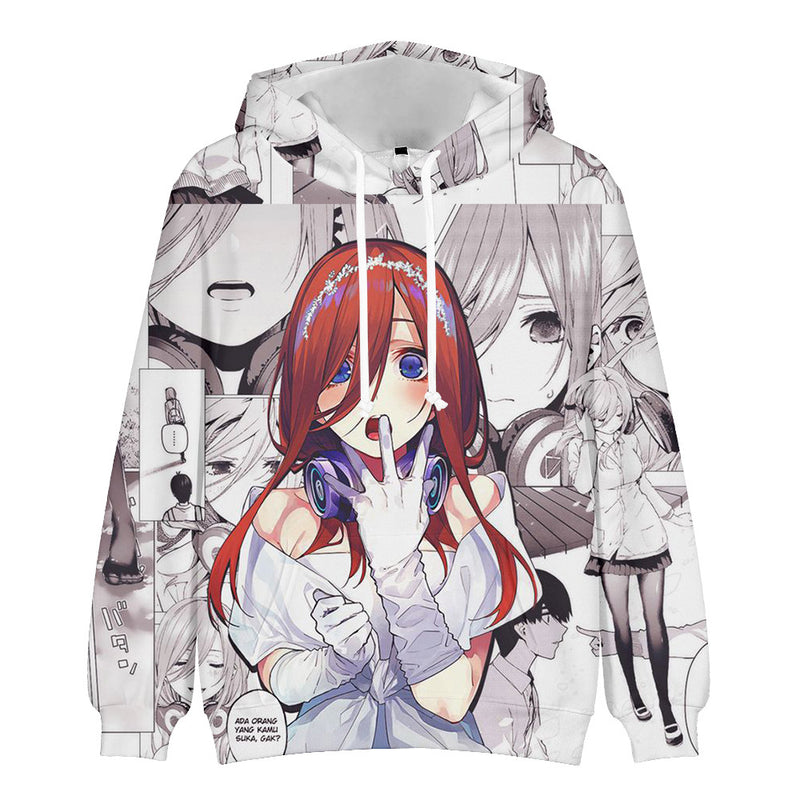 Anime The Quintessential Quintuplets Cosplay Hoodie Jacket Sweater