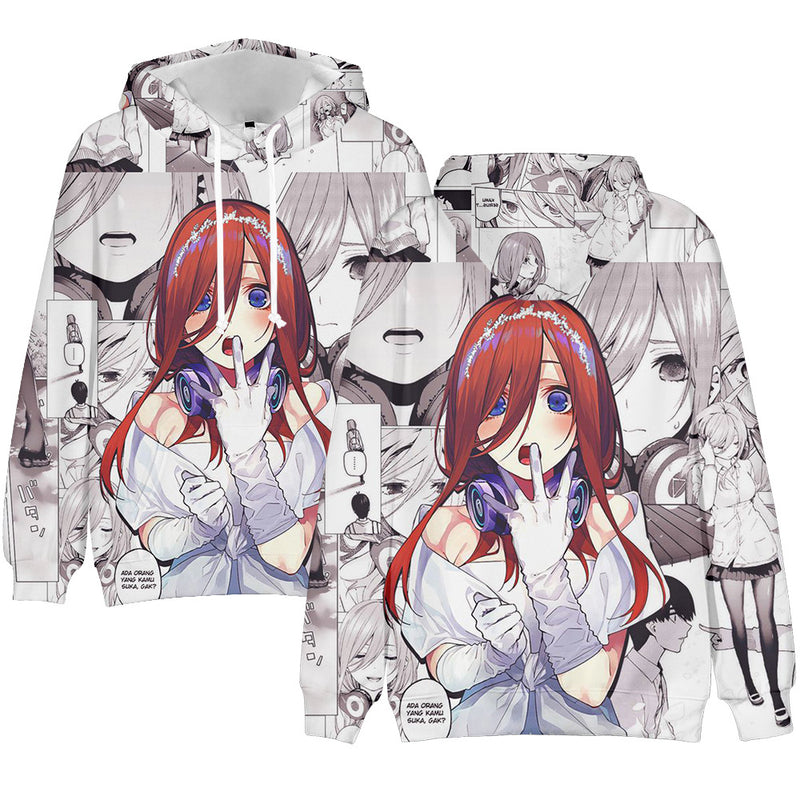 Anime The Quintessential Quintuplets Cosplay Hoodie Jacket Sweater