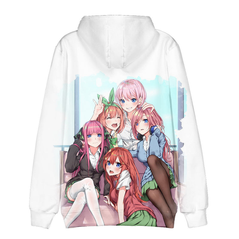 Anime The Quintessential Quintuplets Cosplay Hoodie Jacket Sweater